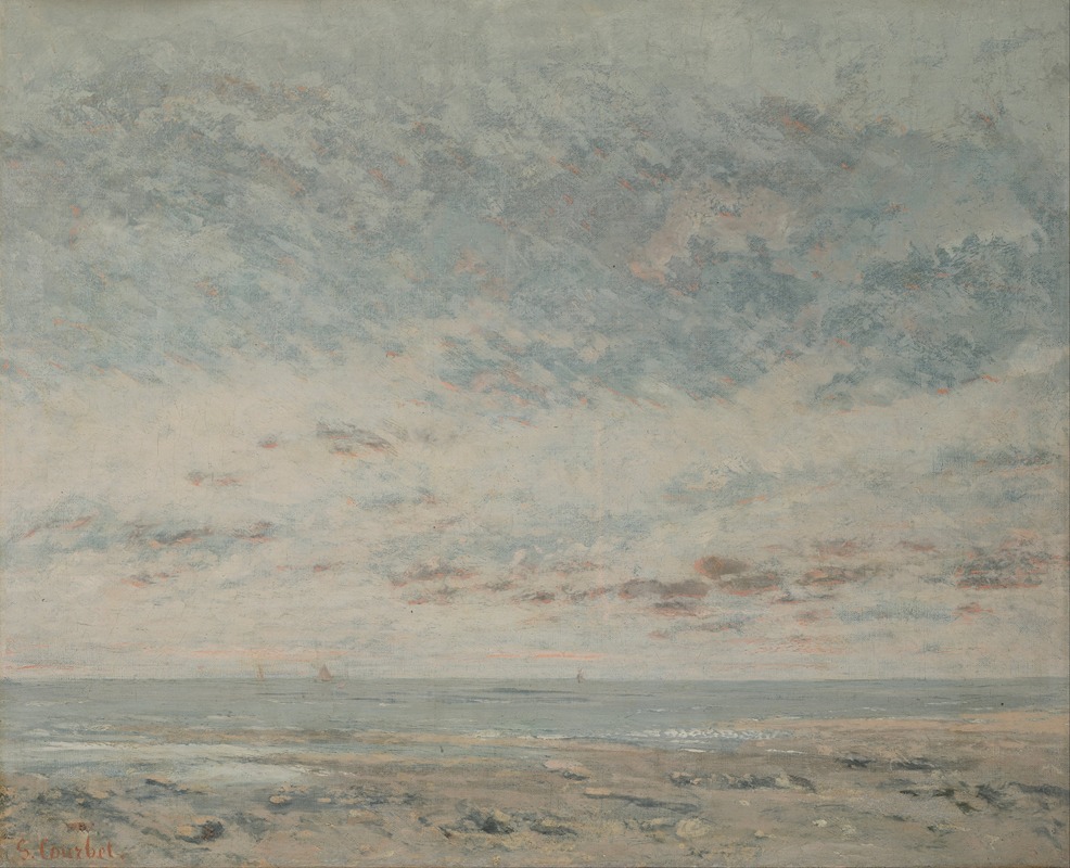Gustave Courbet - Low Tide at Trouville