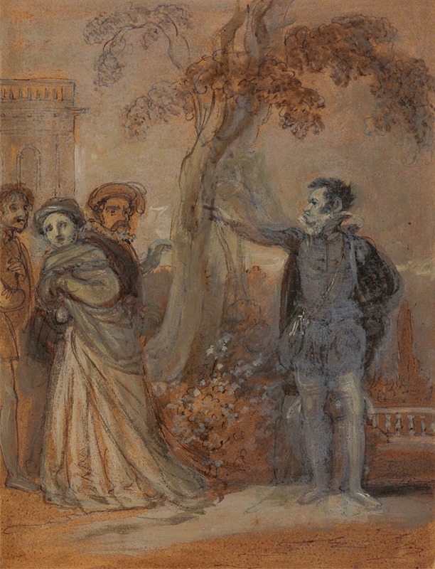 Robert Smirke - Malvolio abusing Maria, Fabian and Sir Toby