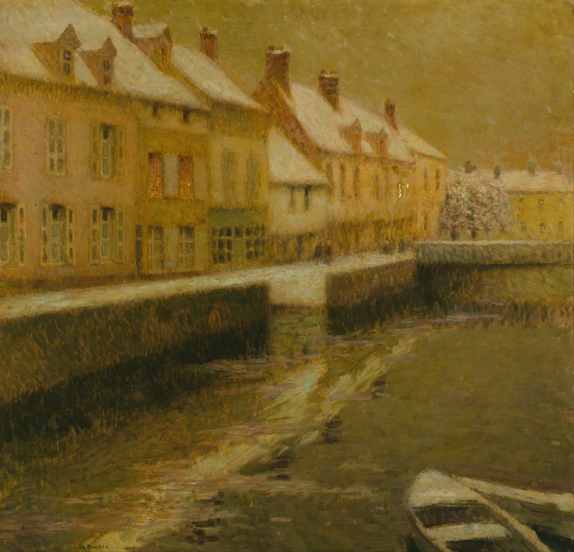 Henri Le Sidaner - Canal in Bruges, winter