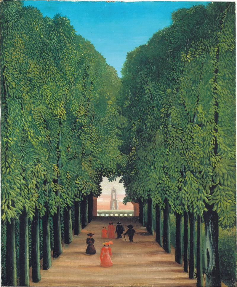 Henri Rousseau - The Avenue in Saint-Cloud Park