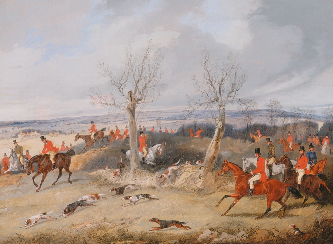 Henry Thomas Alken - Hunting Scene: In Full Cry