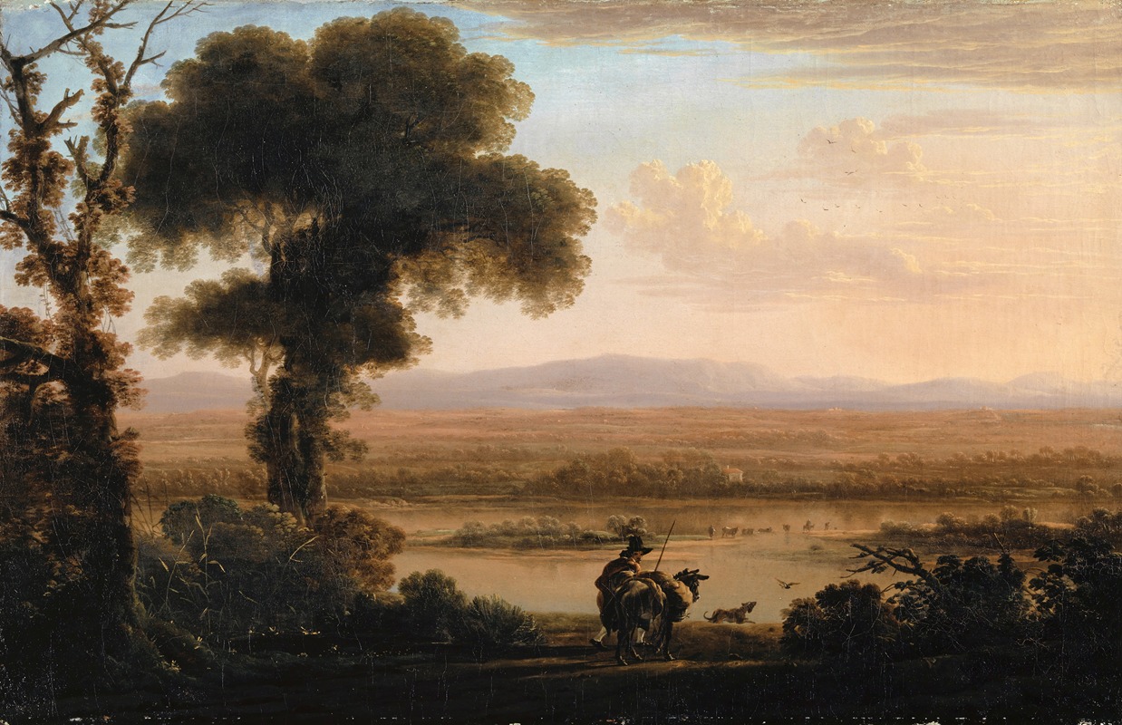 Herman van Swanevelt - Southern River Landscape