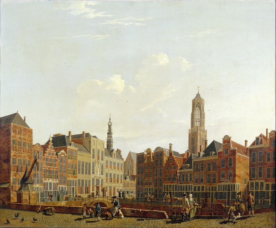 Isaac Ouwater - Utrecht Town Hall Bridge with Surroundings