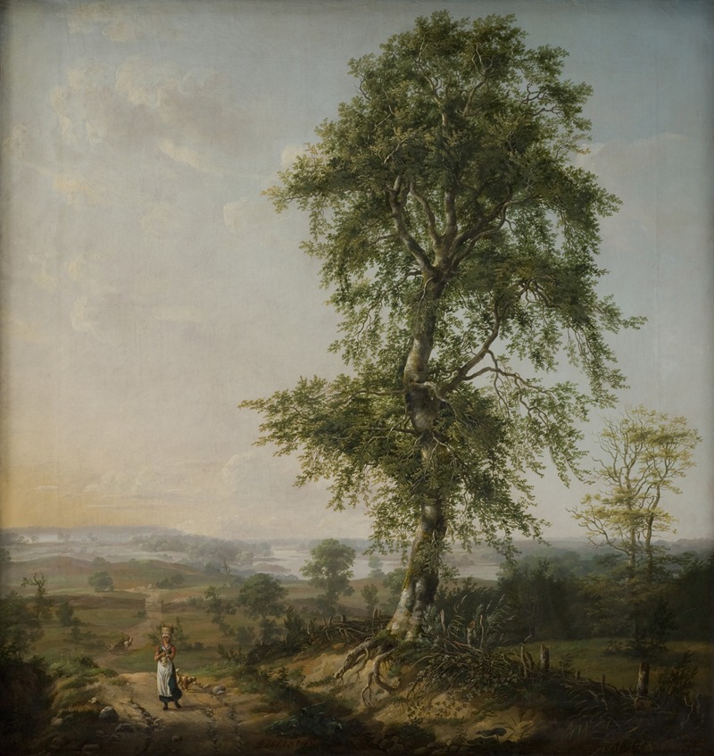 Johan Christian Dahl - Landscape with a Big Tree