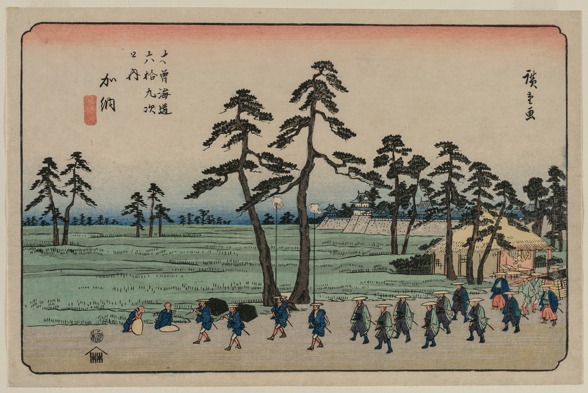 Andō Hiroshige - Kanō, from the series Sixty-nine Stations of the Kisokaidō