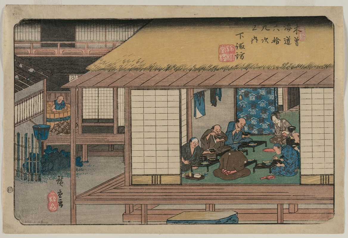 Andō Hiroshige - Shimosuwa, from the series Sixty-Nine Stations of the Kisokaidō