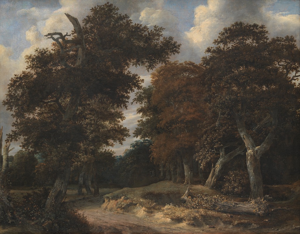 Jacob van Ruisdael - Road through an Oak Forest