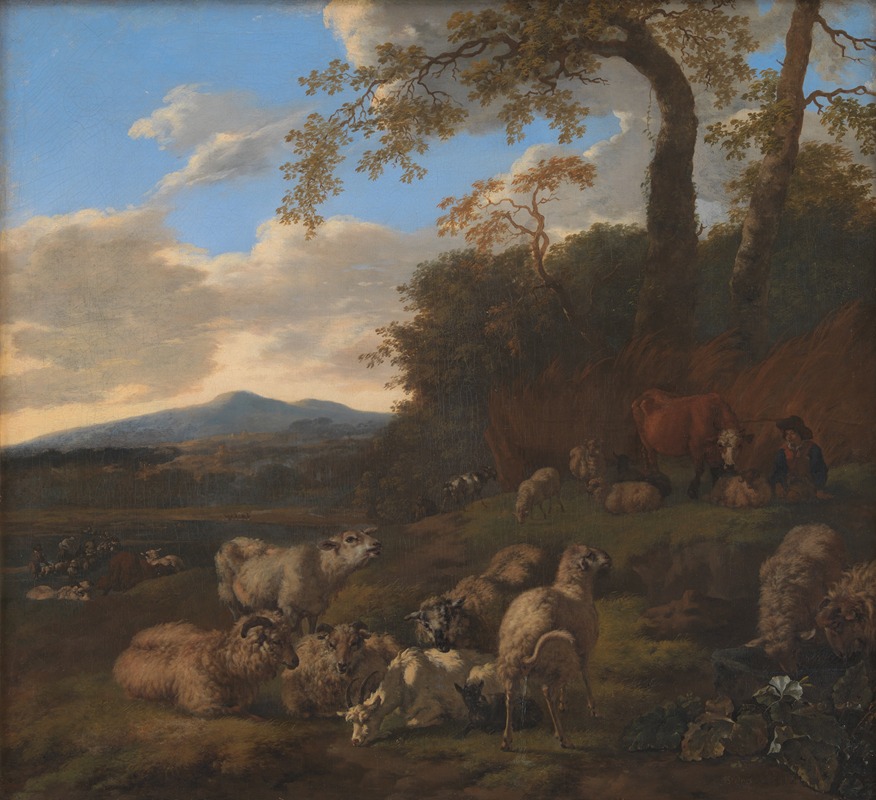 Jacob van der Does - The Flock of Sheep