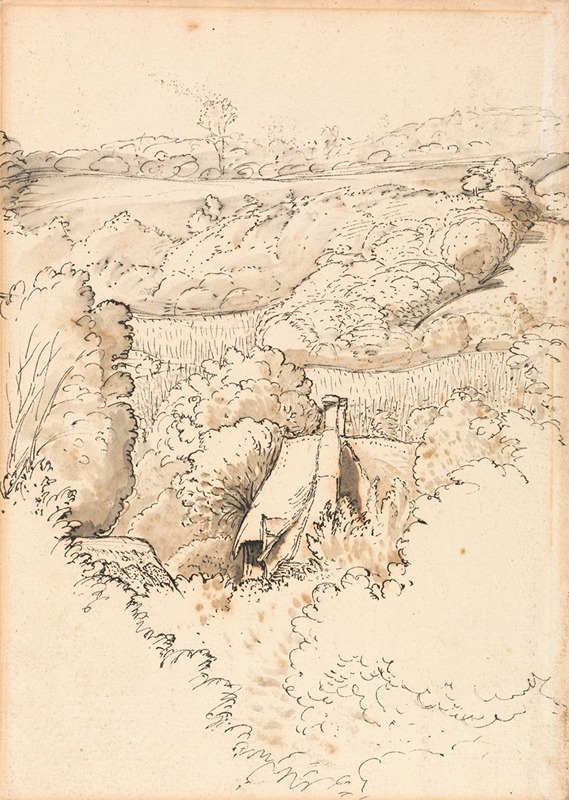 Samuel Palmer - A Cottage among Trees, Shoreham