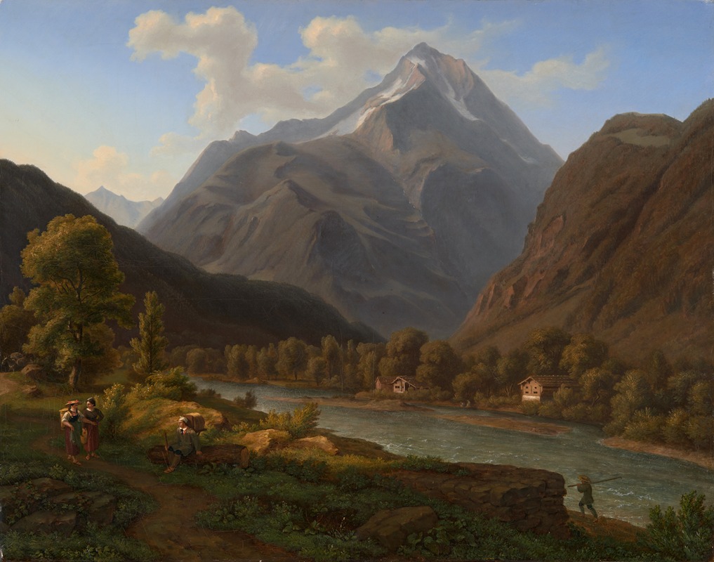 Jakob Christoph Miville - View of the Bristenstock close to Altdorf