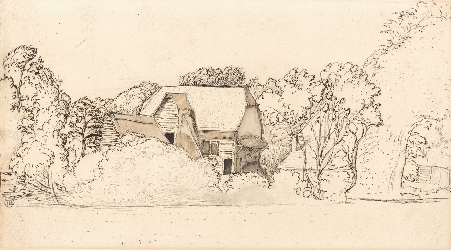 Samuel Palmer - An Ancient Barn at Shoreham