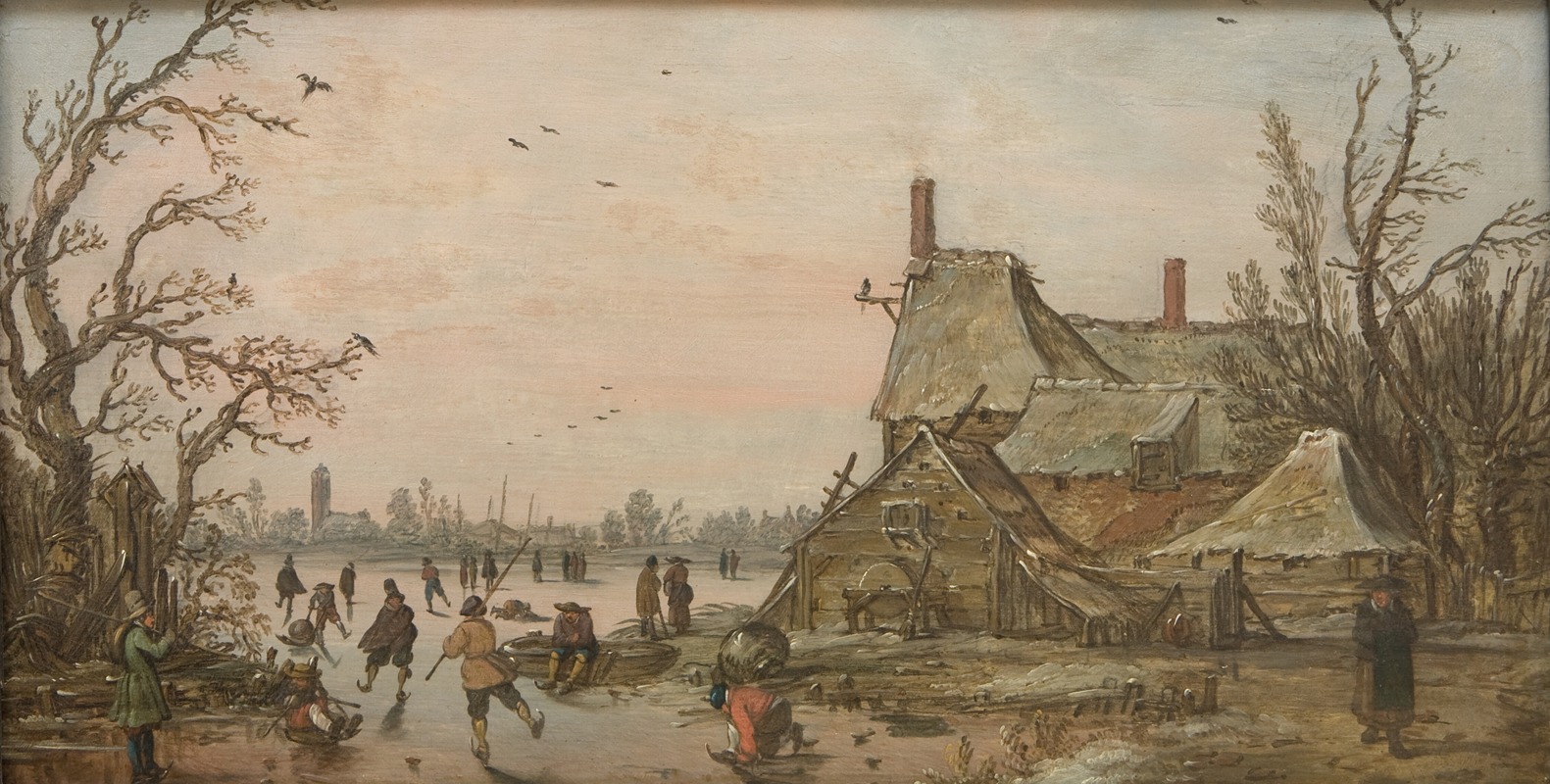 Jan van Goyen - Winter Scene at a Farm