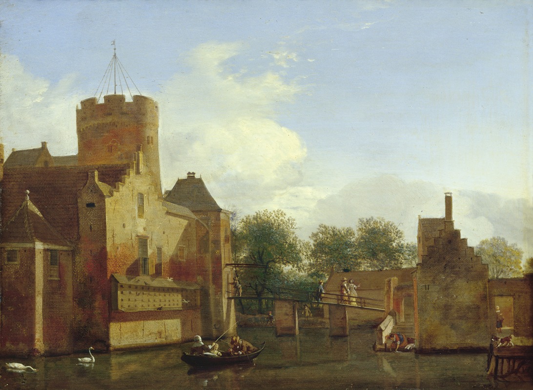 Jan van der Heyden - Loenerslot Castle in Holland