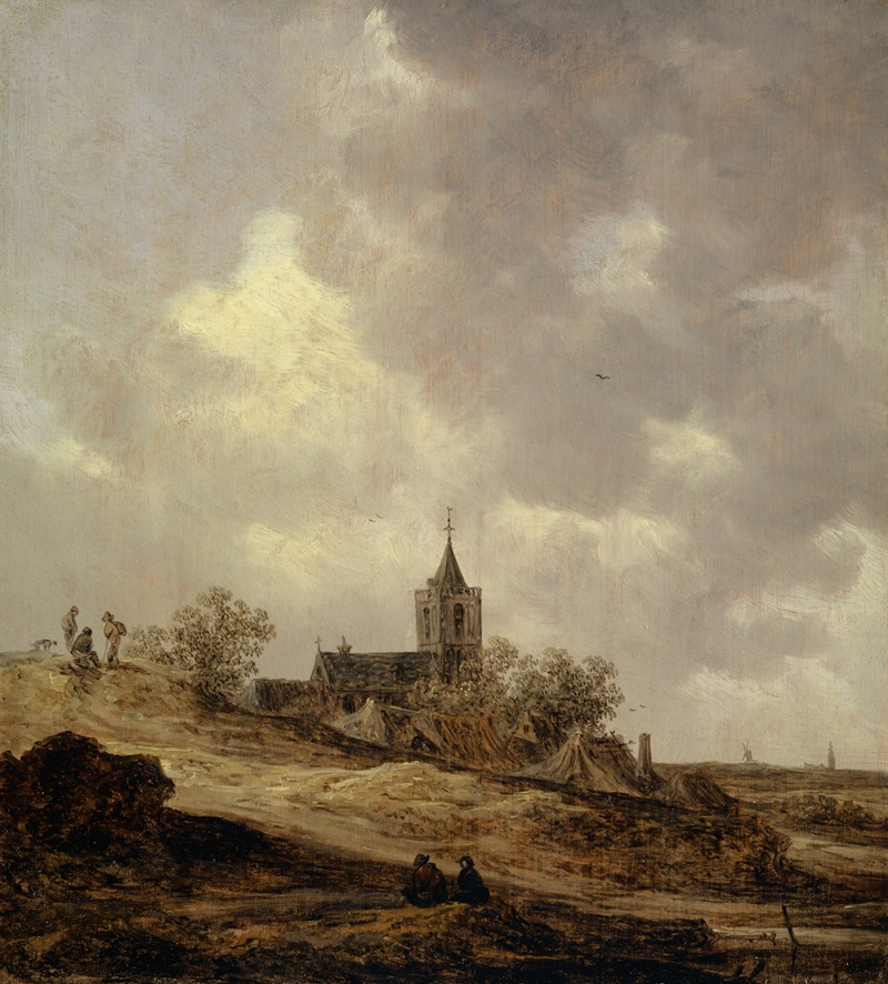 Jan van Goyen - Village Church seen from the Dunes