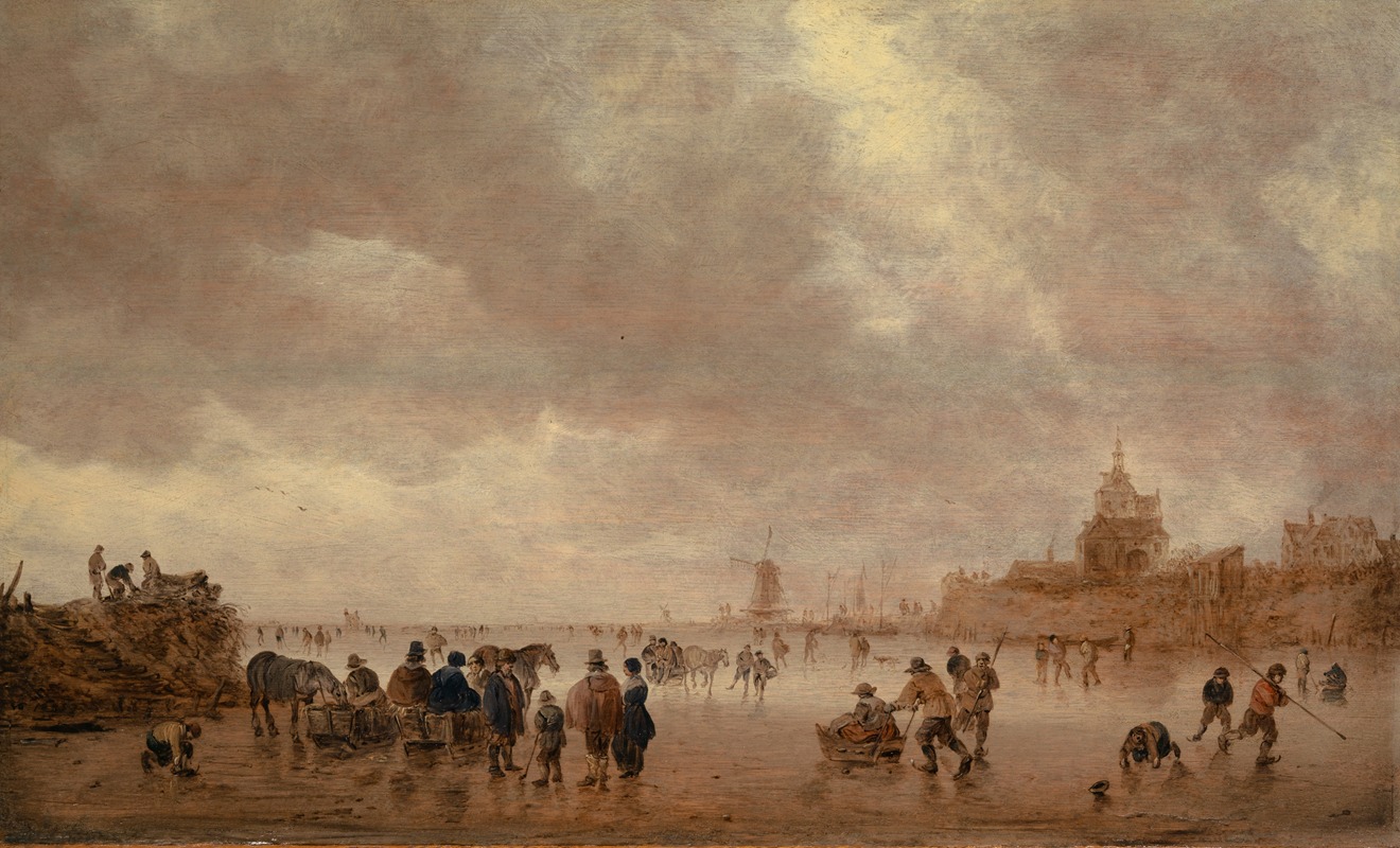 Jan van Goyen - Winter Pleasures on the Merwede