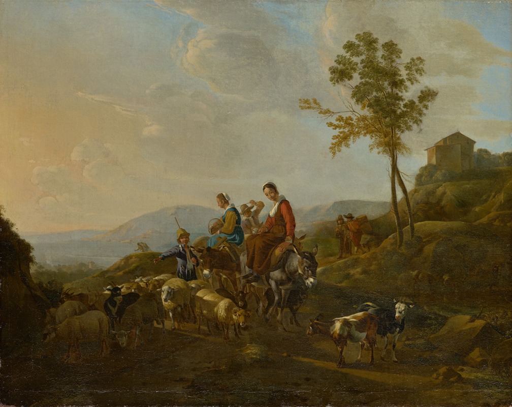 Jan van Ossenbeeck - Landscape with Shepherds