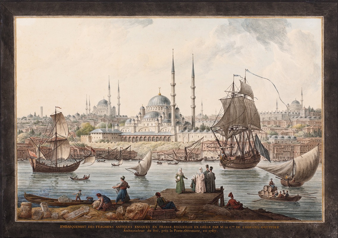 Jean-Baptiste Hilaire - Yeni Camii and The Port of İstanbul