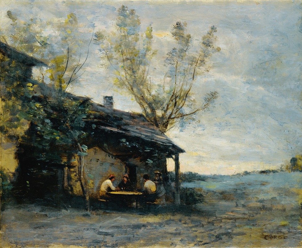 Jean-Baptiste-Camille Corot - A café In Vaugirard