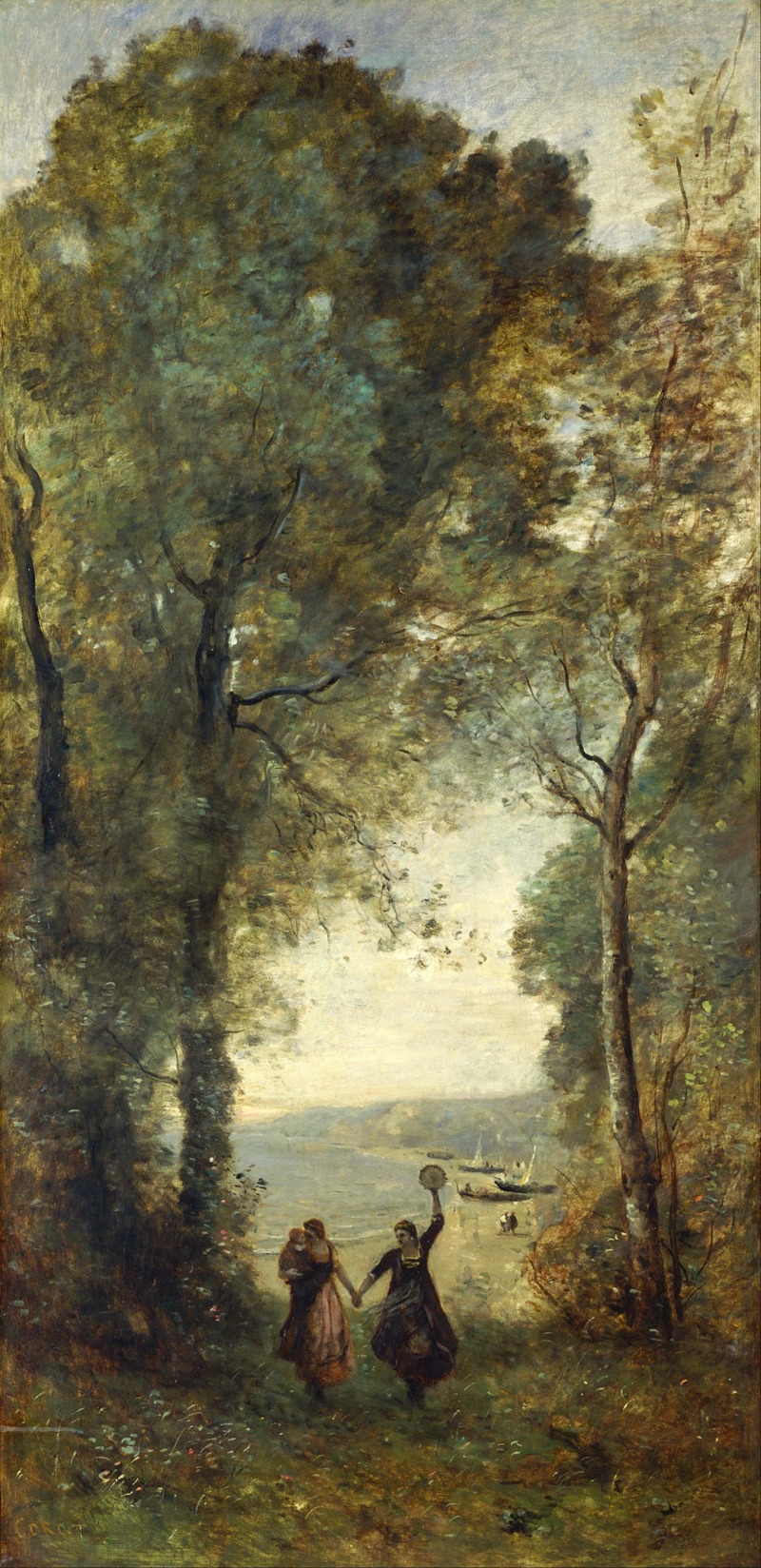 Jean-Baptiste-Camille Corot - Reminiscence of the Beach of Naples