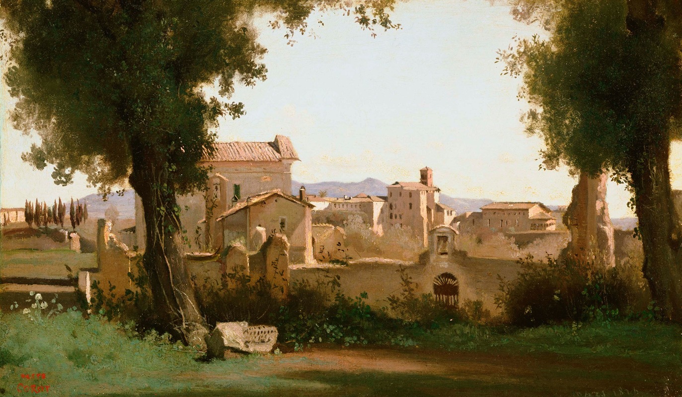 Jean-Baptiste-Camille Corot - View from the Farnese Gardens, Rome