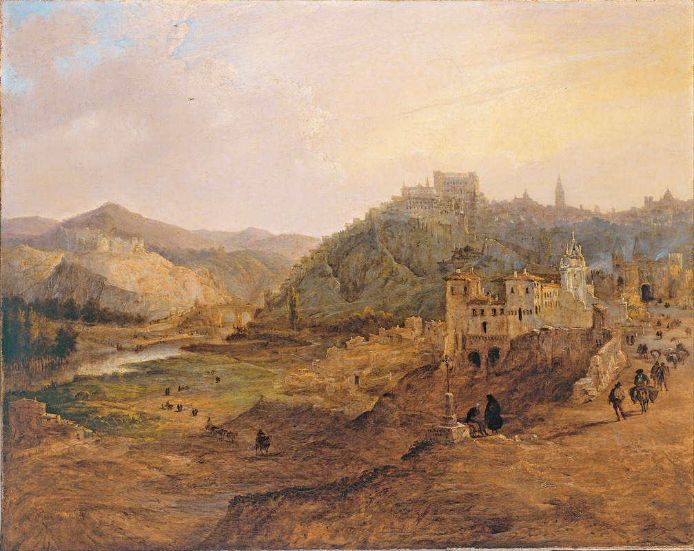 Genaro Pérez Villaamil - General View of Toledo from the Cross of the Canons