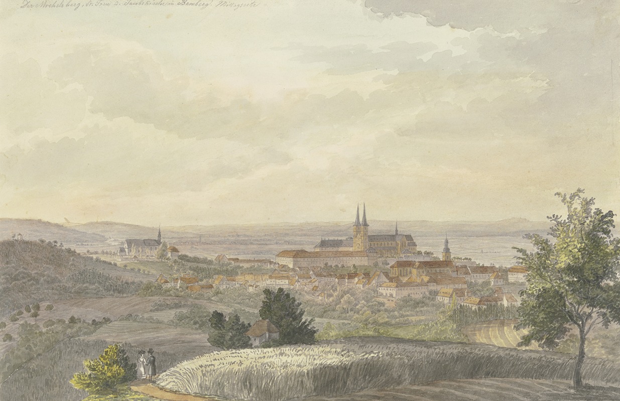 Johann Adam Klein - Ansicht von Bamberg von Süden