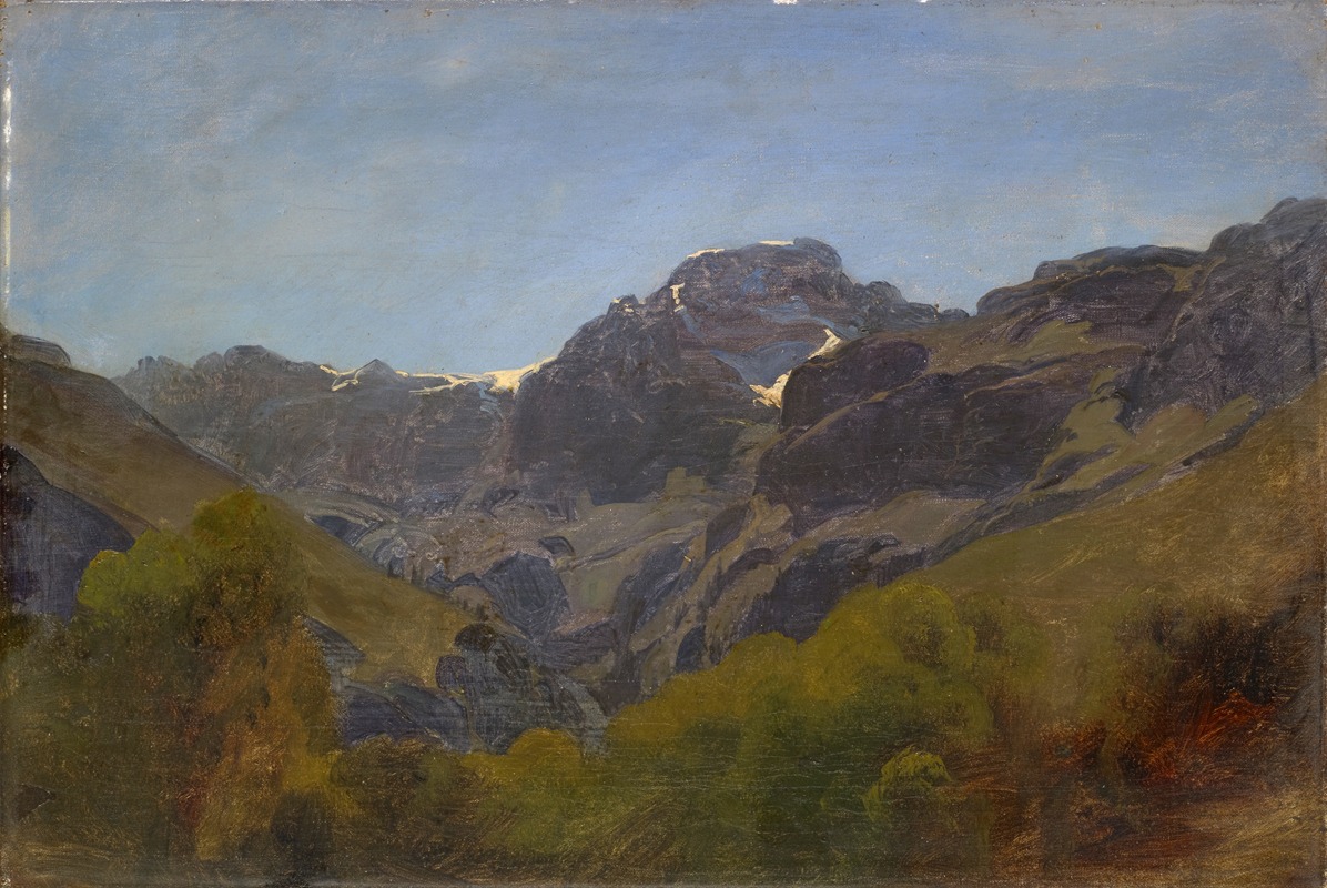 Johann Rudolf Koller - Mountain Landscape of Glarus with ‘Rüchigrat’ and ‘Bös Fulen’