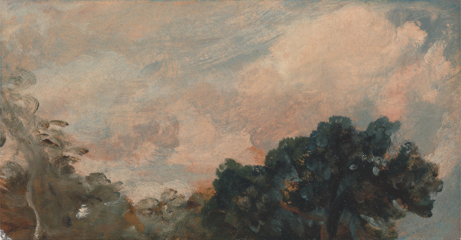 John Constable - Cloud Study with Trees
