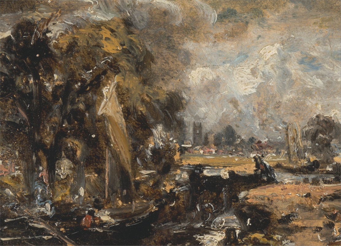 John Constable - Dedham Lock