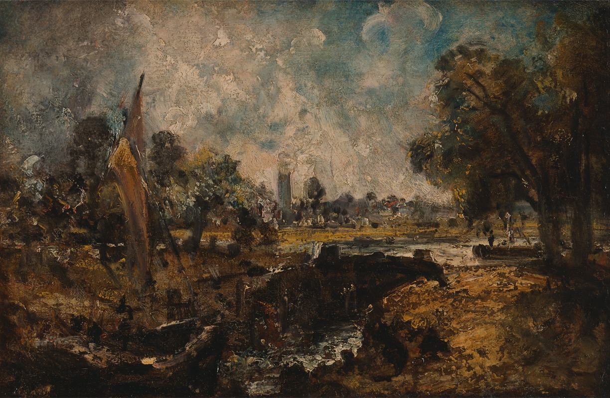 John Constable - Dedham Lock