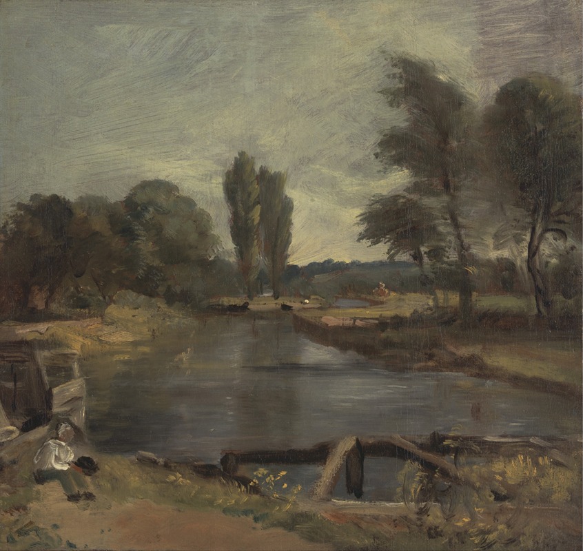 John Constable - Flatford Lock