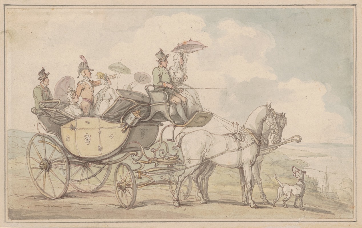 Thomas Rowlandson - A carriage party