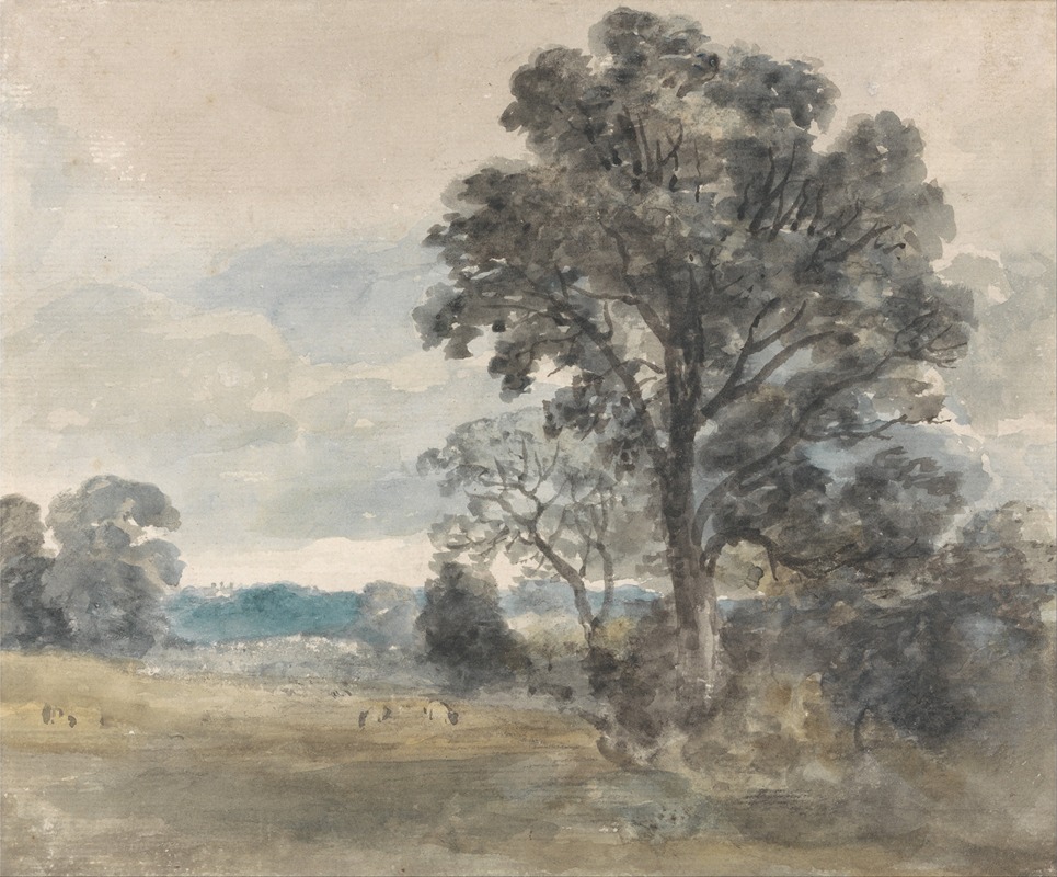John Constable - Landscape at East Bergholt