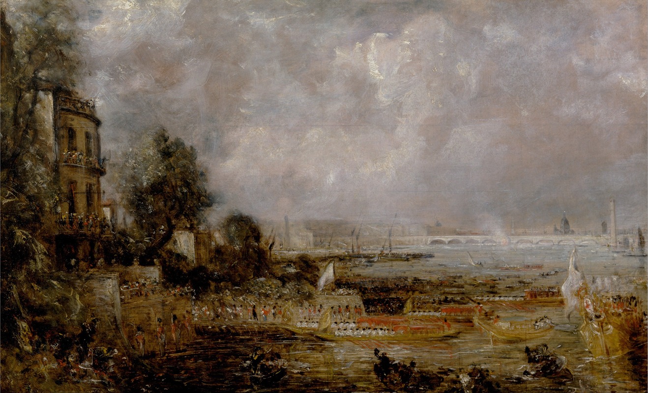 John Constable - The Opening of Waterloo Bridge