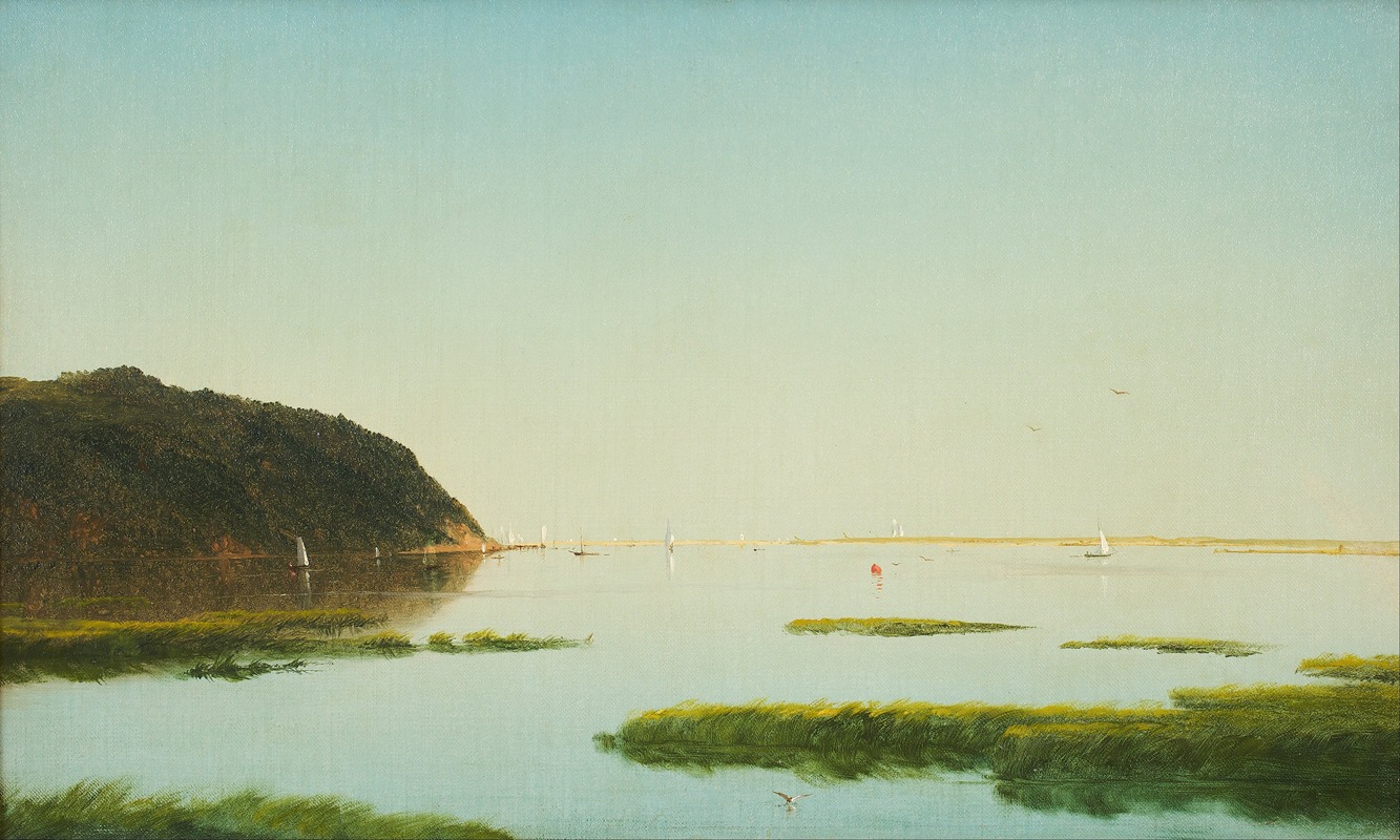 John Frederick Kensett - View of the Shrewsbury River, New Jersey