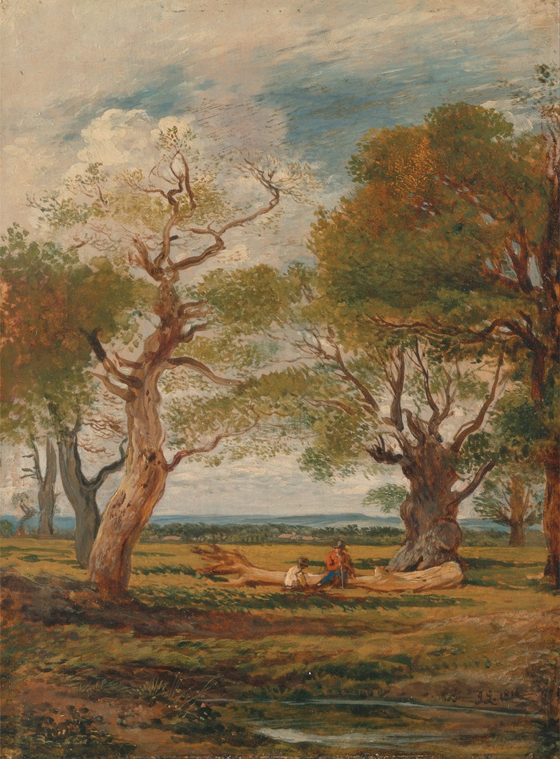 John Linnell - Landscape with Figures