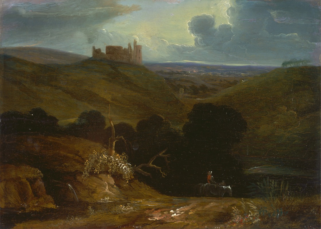 John Martin - Landscape with a Castle