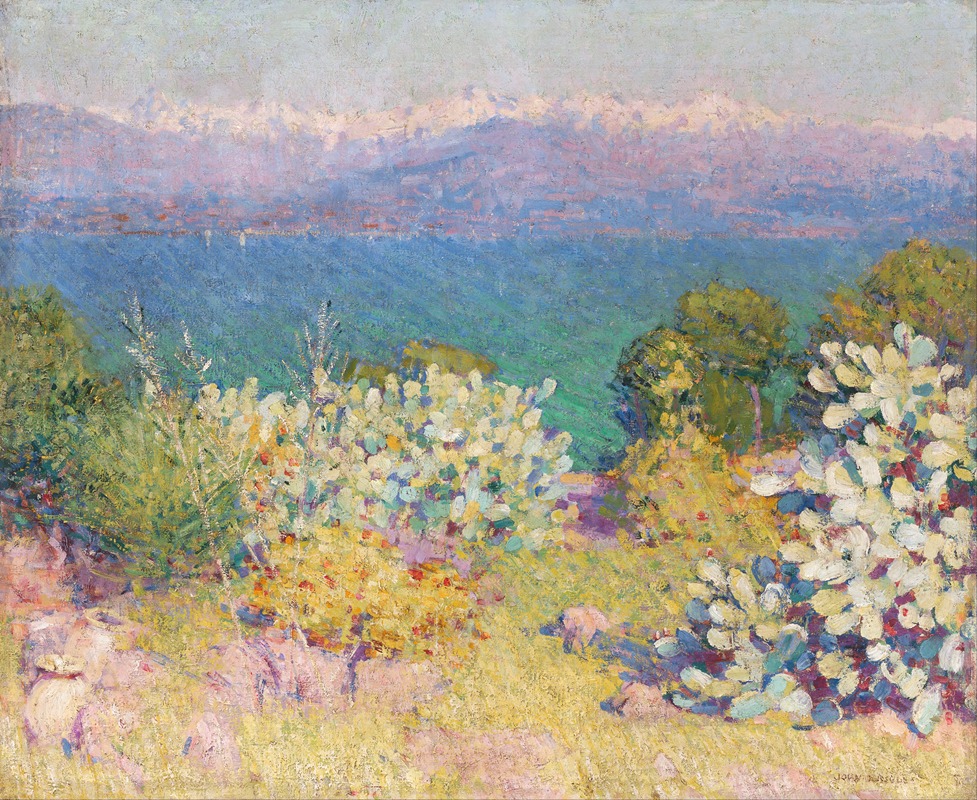 John Peter Russell - In the morning, Alpes Maritimes from Antibes