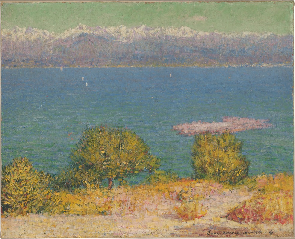 John Peter Russell - Landscape, Antibes (The Bay of Nice)