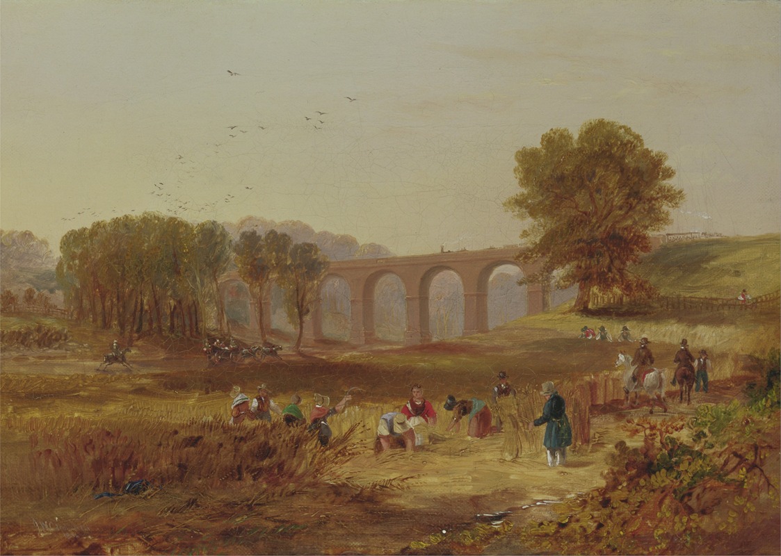 John Wilson Carmichael - Corby Viaduct, the Newcastle and Carlisle Railway