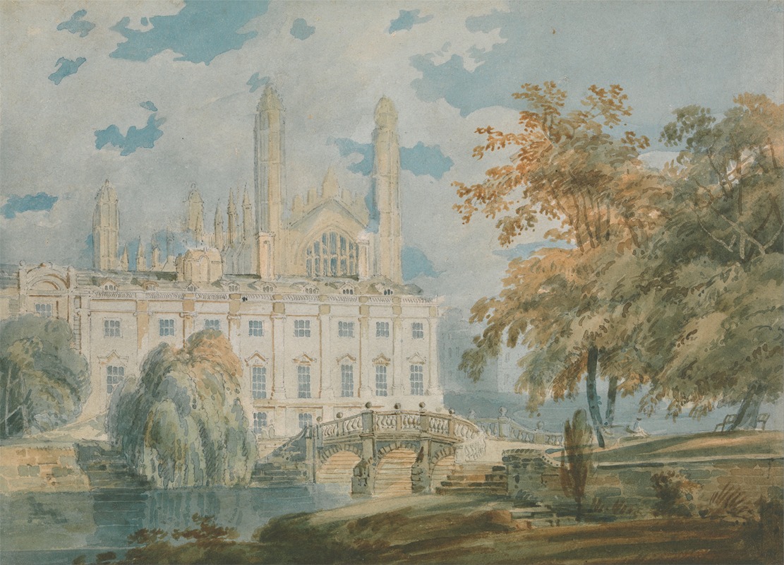 Joseph Mallord William Turner - Clare Hall and King’s College Chapel, Cambridge, from the Banks of the River Cam