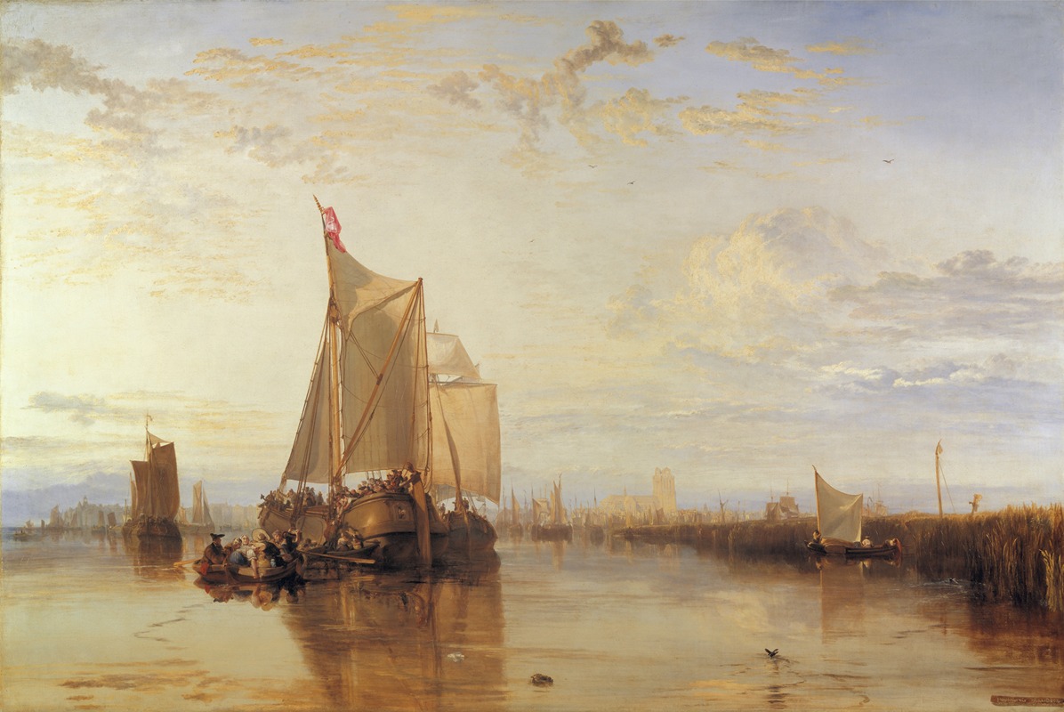 Joseph Mallord William Turner - Dort or Dordrecht- The Dort Packet-Boat from Rotterdam Becalmed
