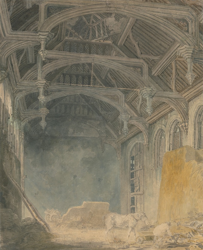Joseph Mallord William Turner - Interior of St. John’s Palace, Eltham