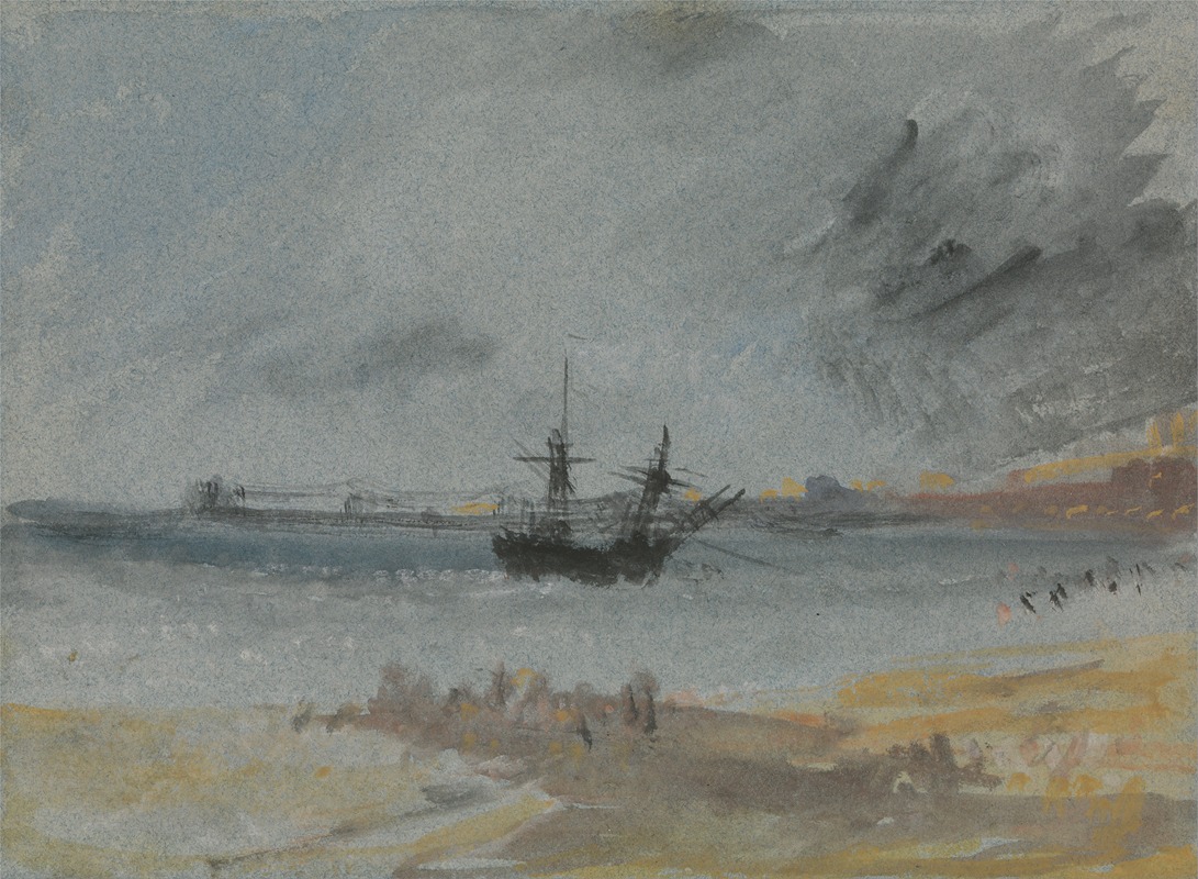 Joseph Mallord William Turner - Ship Aground Brighton