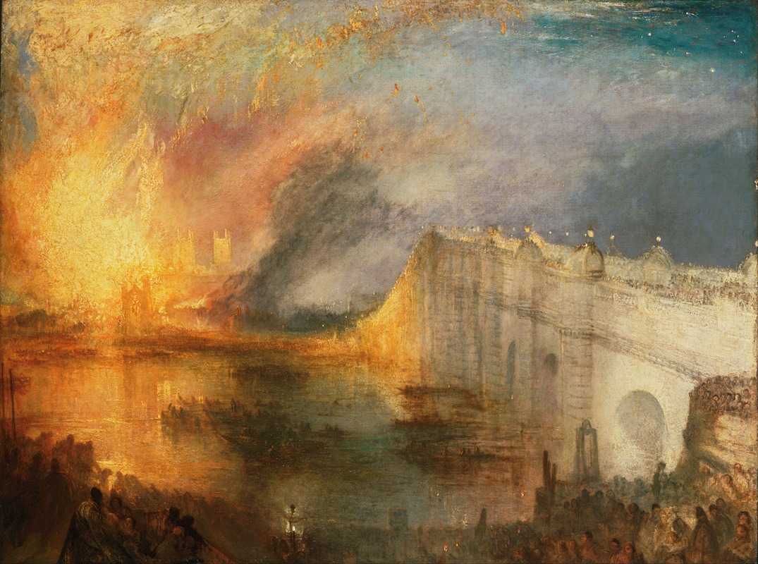 Joseph Mallord William Turner - The Burning of the Houses of Lords and Commons, October 16, 1834