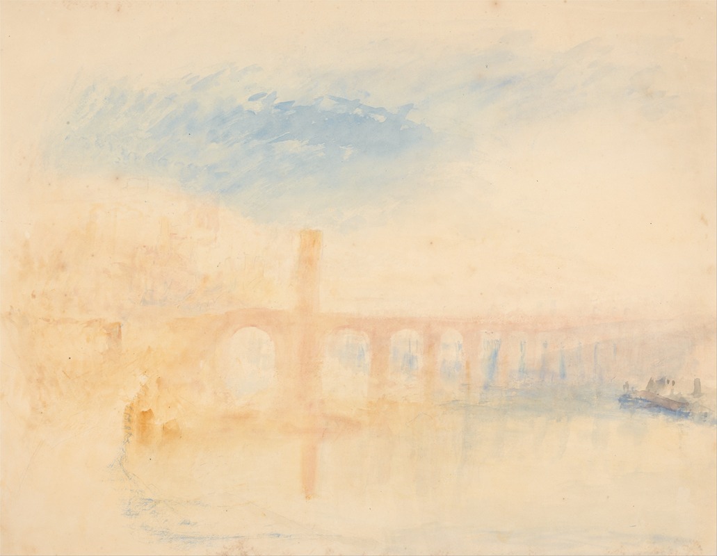 Joseph Mallord William Turner - The Moselle Bridge, Coblenz