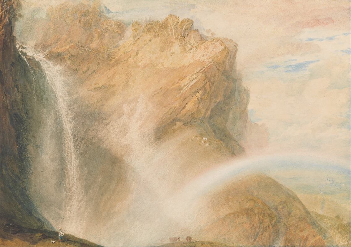 Joseph Mallord William Turner - Upper Fall of the Reichenbach: Rainbow