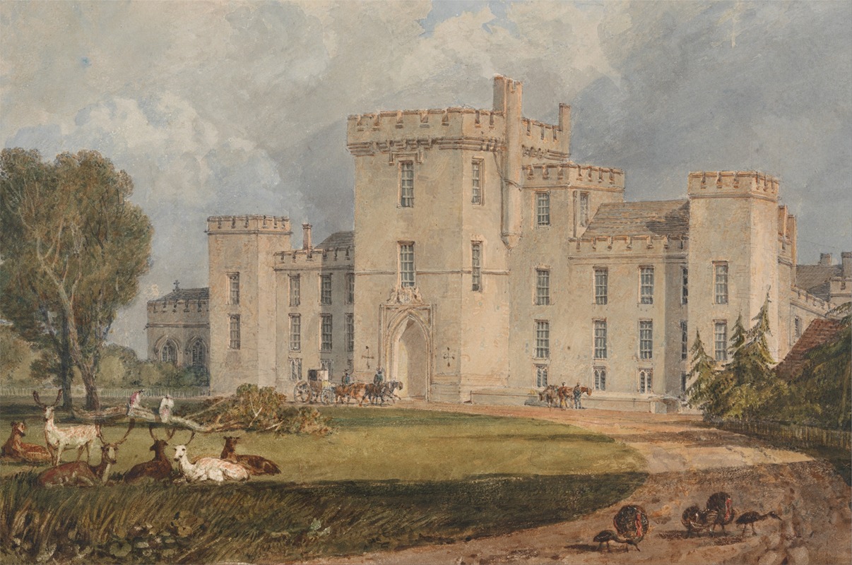 Joseph Mallord William Turner - View of Hampton Court, Hertefordshire, from the Northwest