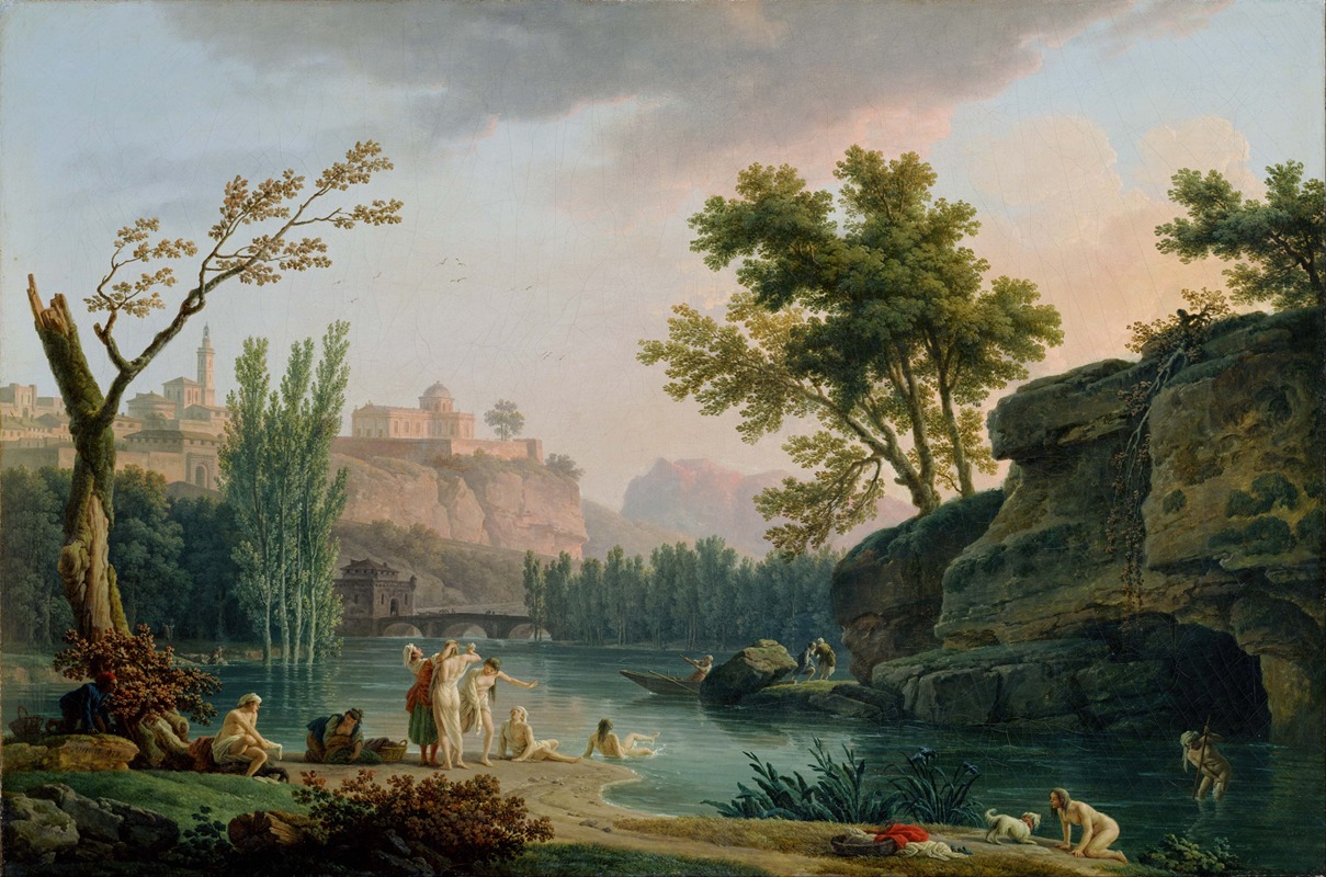 Claude-Joseph Vernet - Summer Evening, Landscape in Italy