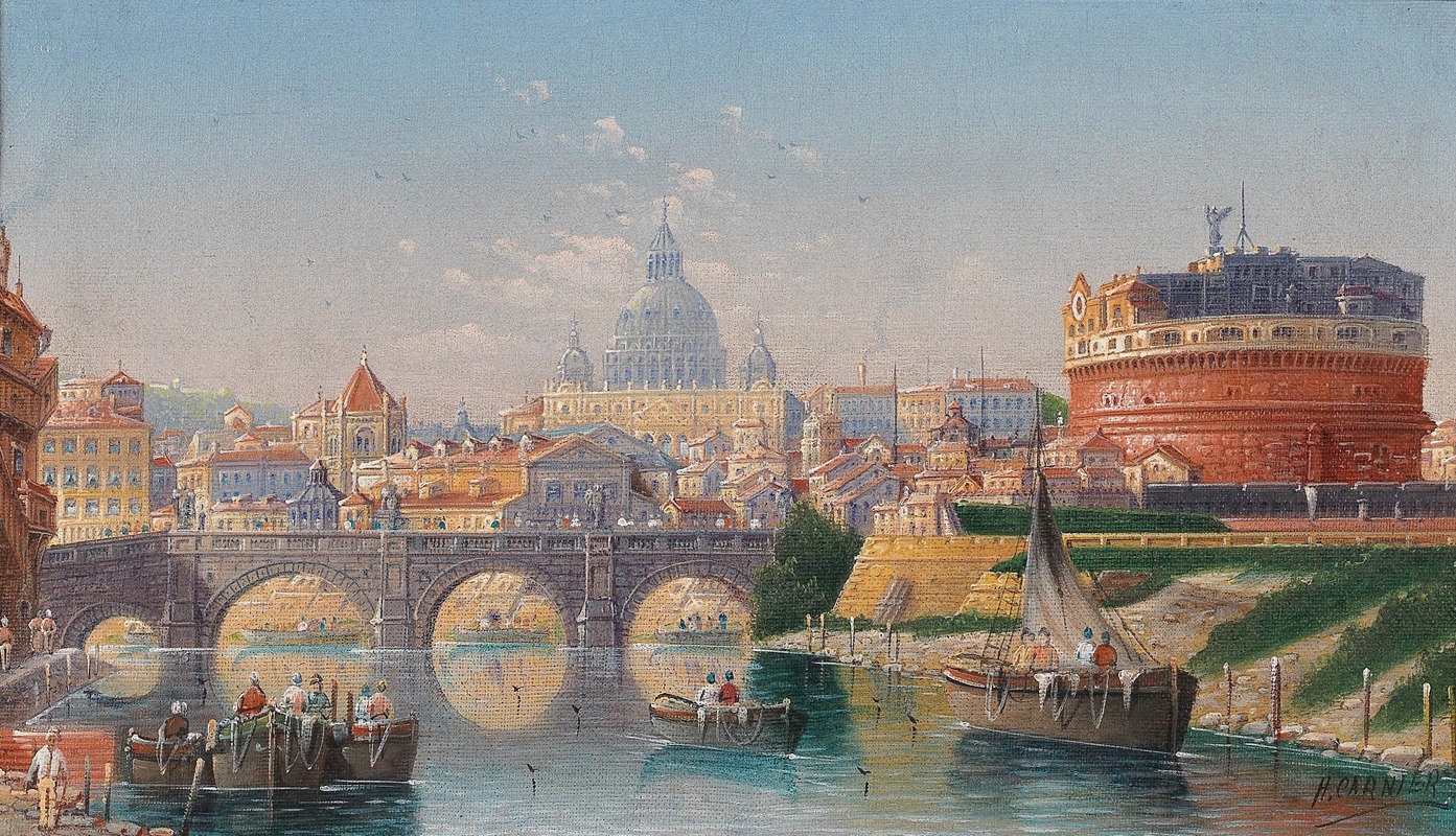 Karl Kaufmann - Rome, View Of The Castel Sant’angelo